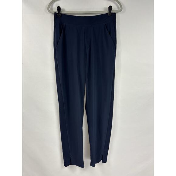 Athleta Brooklyn Ankle Pants Navy Blue 4 Pull On Pockets Stretch Lightweight - Picture 11 of 11